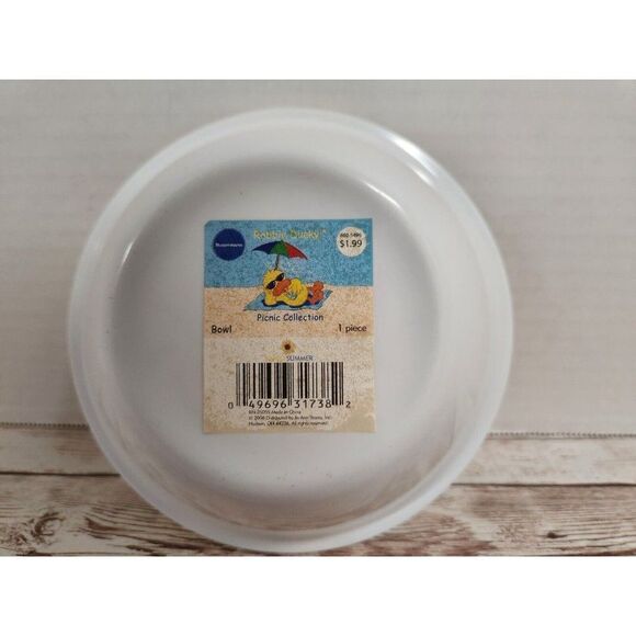 Vintage Set 6 Duck Serving Set Plate Bowl Fork Spoon Sippy Cup Section Tray - Picture 9 of 13